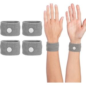 4 Pairs Motion Sickness Wristband Anti-Nausea Acupressure Wrist Band